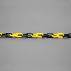 EA980AK-61 [6.0mmx 2m プラスチックチェーン/耐候型（黄/黒）]