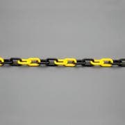 EA980AK-61 [6.0mmx 2m プラスチックチェーン/耐候型（黄/黒）]