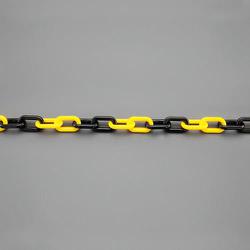 EA980AK-63 [6.0mmx10m プラスチックチェーン/耐候型（黄/黒）]