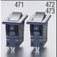 EA940DH-472 [125V/15A 単極双投/ロッカースイッチ（防水型）]