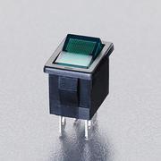 EA940DH-401 [125V/9A 2極単投/ネオン球照光ロッカースイッチ（緑）]