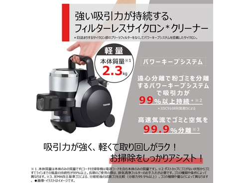 ヨドバシ.com - 東芝 TOSHIBA VC-S640X（S） [キャニスター掃除機