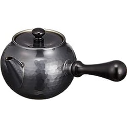 純銅 黒銅仕上げ 槌目 急須（横手） BC-101