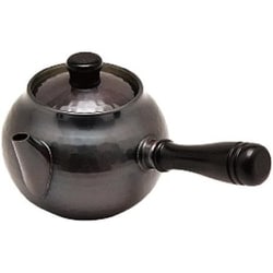 純銅 黒銅仕上げ 槌目 急須（横手） BC-112
