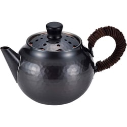 純銅 黒銅仕上げ 透かし彫り 冷茶ポット BC-1124