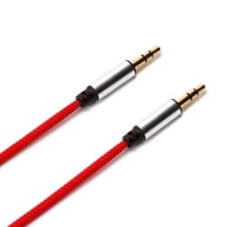 3.5mmステレオミニプラグ AUXオーディオケーブル タフ 0.5m PG-AUX05M12RD