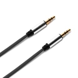 3.5mmステレオミニプラグ AUXオーディオケーブル タフ 2m PG-AUX20M11BK