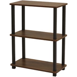 オープンラック Nクイックイージー3段 幅59×奥行 29.7×高さ76.9cm ブラウン NQ-3 BR
