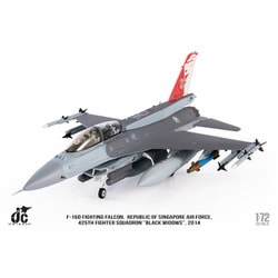 JCW-72-F16-015 1/72 F-16D シンガポール空軍 425TFS Black Widows 2014 [ダイキャスト模型]