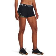 レーアップ トリコット ノベルティ ショーツ3.0 Play Up Shorts 3.0 TriCo Nov 1360940 Black/MarineODGreen(008) SMサイズ [ランニングウェア ショートパンツ レディース]