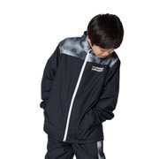 トリコット プリント ウーブン フルジップ ジャケット TRICOT PRINT WOVEN FULL ZIP JACKET 1381178 BLK/BLK/WHT(001) YMDサイズ [アウトドア ジャケット キッズ]