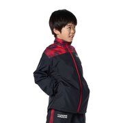 トリコット プリント ウーブン フルジップ ジャケット TRICOT PRINT WOVEN FULL ZIP JACKET 1381178 BLK/DMN/WHT(002) YMDサイズ [アウトドア ジャケット キッズ]