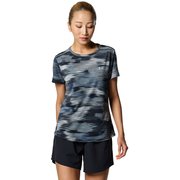 スピードストライド プリント Tシャツ SPEED STRIDE PRINTED T-SHIRT 1381443 HalogenBlue(441) SMサイズ [ランニングウェア シャツ レディース]