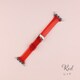 IQ-AW025B45-RD [Apple Watch 45/44/42mm クリア スリムベルト （025） レッド]