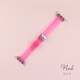 IQ-AW025B45-PK [Apple Watch 45/44/42mm クリア スリムベルト （025） ピンク]