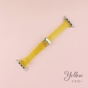 IQ-AW025B45-YE [Apple Watch 45/44/42mm クリア スリムベルト （025） イエロー]