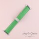 IQ-AW022B41-GR [Apple Watch 41/40/38mm マグネット レザーベルト （022） アップルグリーン]