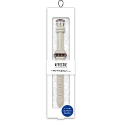 AWB-1 BE [Apple Watch シンセティックレザーバンド Apple Watch Band Synthetic Leather 38mm/40mm/41mm 対応 ベージュ]