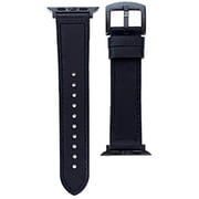 AWB-4 BK [Apple Watch 本革バンド Apple Watch Band Genuine Leather 42mm/44mm/45mm/49mm 対応 ブラック]