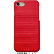MOHCSE22DLRE [Moleskine PU Leather Hard Case Debossed Line for iPhone SE（第3世代）/（第2世代）/8/7 レッド]