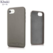 CEHCSE22SLTA [Cerruti Smooth Split Leather hard Case for iPhone SE（第3世代）/（第2世代）/8/7 カーキ]