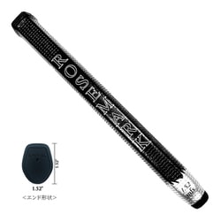 ローズマークパターグリップ 1.52 MFS ブラック/シルバー ツアー [ゴルフ用グリップ]