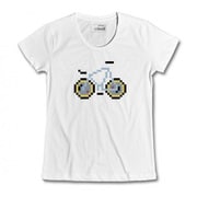 205050-11001014 [サイクル用Tシャツ PIXEL BIKE LASER LADY PARK カラー：ホワイト サイズ：M]