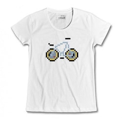 205050-11001015 [サイクル用Tシャツ PIXEL BIKE LASER LADY PARK カラー：ホワイト サイズ：L]