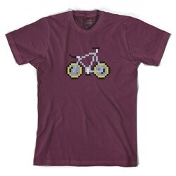 205050-20001556 [サイクル用Tシャツ PIXEL BIKE LASER BORDEAUX サイズ：S]