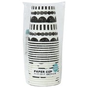 01898 [ペーパーカップ 北欧フラワー柄 205ml 20個]