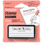 スタンプ 浸透印 ハーフ 今日のひとこと柄 35510006