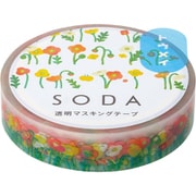 SODA(ソーダ) 透明マスキングテープ ポピー CMT10-007