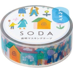 SODA（ソーダ） 透明マスキングテープ ライフ CMT15-016