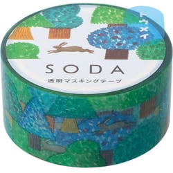 SODA（ソーダ） 透明マスキングテープ ノウサギ CMT20-016