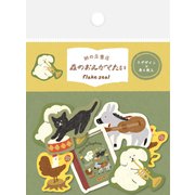 限定 紙の丘書店 和紙フレークシール 森の音楽隊 QSA163