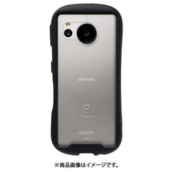 41-956441 [AQUOS sense7用 iFace Reflection 強化ガラスクリアケース ブラック]