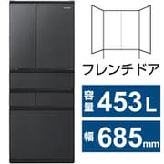 冷蔵庫 （453L・幅68.5cm・フレンチドア（観音開き）・6ドア・ブラック） カメラ搭載 大型冷蔵庫 IRSN-C45A-B
