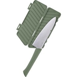 まな板になる鞘付き ナイフ 三徳包丁 150mm MANASAYA マルチ グリーン 食洗機対応 AB5574