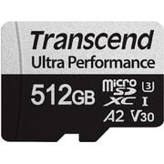 Ultra Performance microSDXCカード 512GB Class10 UHS-I U3 V30 A2 アダプタ付 TS512GUSD340S