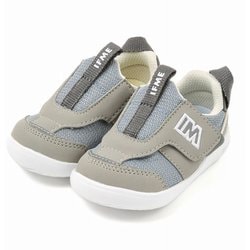 ifme patto 脱ぎ履き簡単 軽量スニーカーA 20-3801 GREY 12cm [ウォーキングシューズ ベビー]