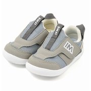 ifme patto 脱ぎ履き簡単 軽量スニーカーA 20-3801 GREY 12cm [ウォーキングシューズ ベビー]
