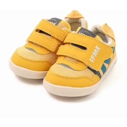 ワンベルトコンビカラースニーカーA 20-3803 YELLOW 12cm [ウォーキングシューズ ベビー]
