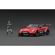 IG2731 1/43 LB シルエットワークス GT 日産 35GT-RR レッド/ブラック With Mr. Kato [レジンキャストミニカー]