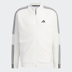 HY0953 [スリーストライプス 防風 長袖ライニングセーター メンズ J/XL ホワイト]