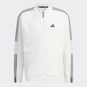 HY0953 [スリーストライプス 防風 長袖ライニングセーター メンズ J/XL ホワイト]