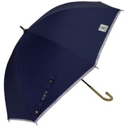 日傘 晴雨兼用 HAUベリーパイピング晴雨兼用傘ショート 47cm 手開き式 UVカット加工 ネイビー