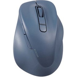 Bluetoothマウス 静音 5ボタン 右手専用 エルゴノミクス 抗菌 XLサイズ EX-G ブルー M-XGXL30BBSKBU