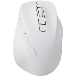 Bluetoothマウス 静音 5ボタン 右手専用 エルゴノミクス 抗菌 XLサイズ EX-G ホワイト M-XGXL30BBSKWH