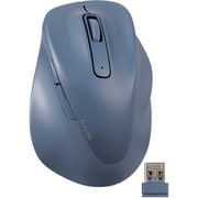 ワイヤレスマウス 2.4GHz 静音 5ボタン 右手専用 エルゴノミクス 抗菌 XLサイズ EX-G ブルー M-XGXL30DBSKBU