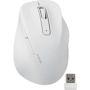 ワイヤレスマウス 2.4GHz 静音 5ボタン 右手専用 エルゴノミクス 抗菌 XLサイズ EX-G ホワイト M-XGXL30DBSKWH